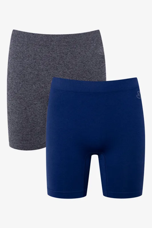 2 Pack Seamfree Long Leg Boylegs Dark Grey And Navy sold by Ackermas