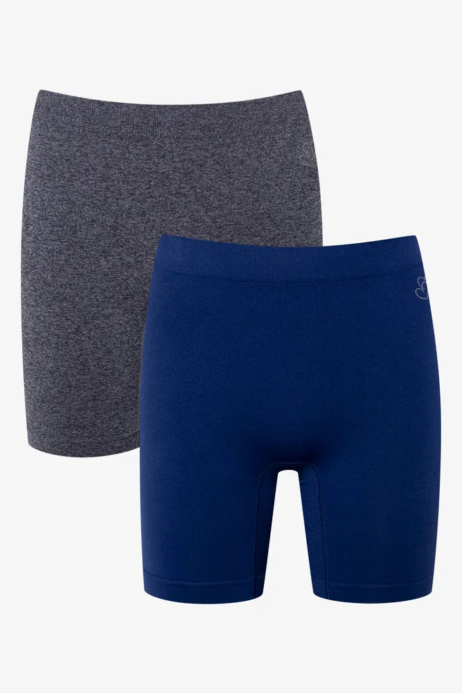 2 Pack Seamfree Long Leg Boylegs Dark Grey And Navy sold by Ackermas