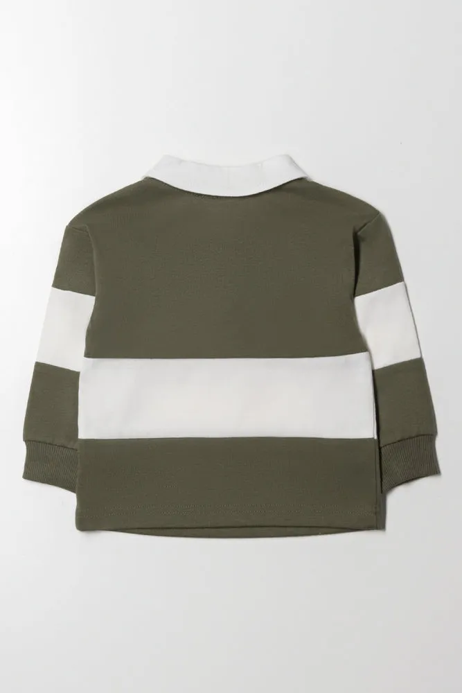 Long Sleeve Golfer Green And White sold by Ackermas product image thumbnail 3