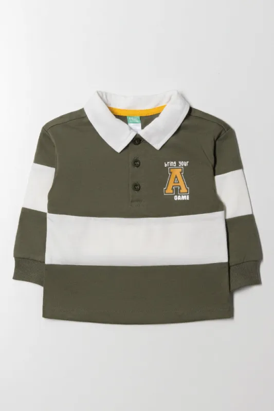 Long Sleeve Golfer Green And White sold by Ackermas
