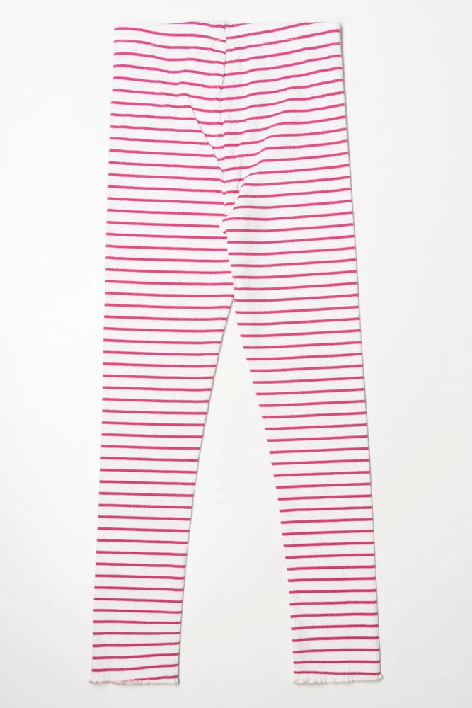 Rib Stripe Legging Pink sold by Ackermas product image thumbnail 3