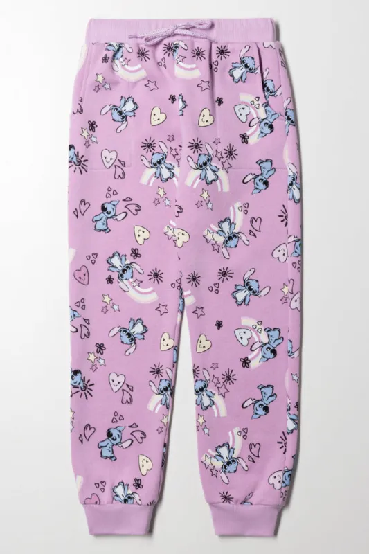 Lilo & Stitch Trackpants Lilac sold by Ackermas