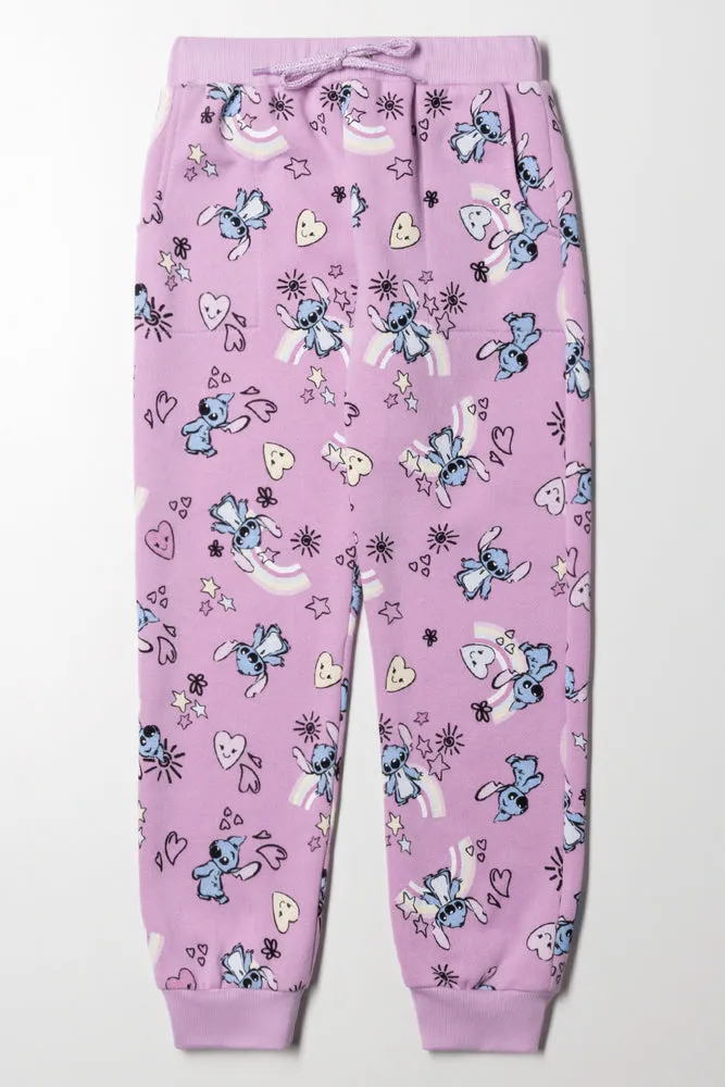 Lilo & Stitch Trackpants Lilac sold by Ackermas