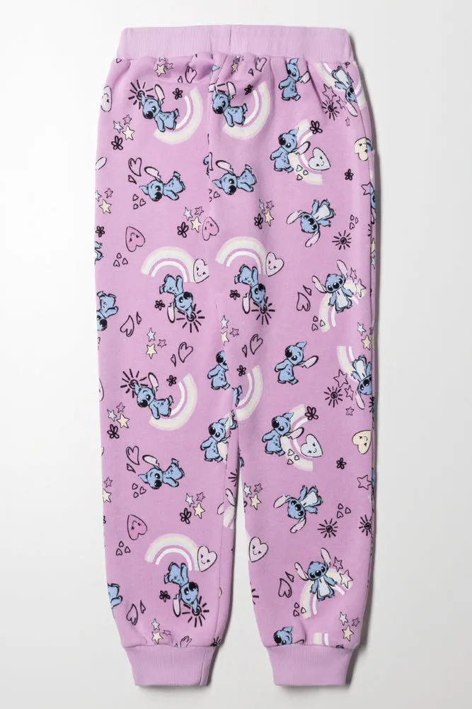 Lilo & Stitch Trackpants Lilac sold by Ackermas product image thumbnail 3