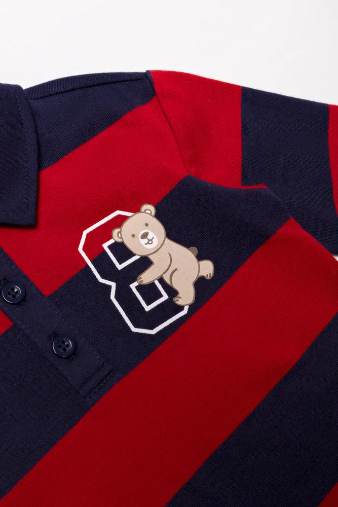 Long Sleeve Golfer Red And Navy sold by Ackermas product image thumbnail 2