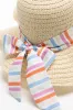 Stripe Ribbon Sunhat Natural sold by Ackermas
