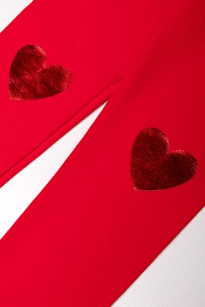 Heart Leggings Red sold by Ackermas product image thumbnail 2