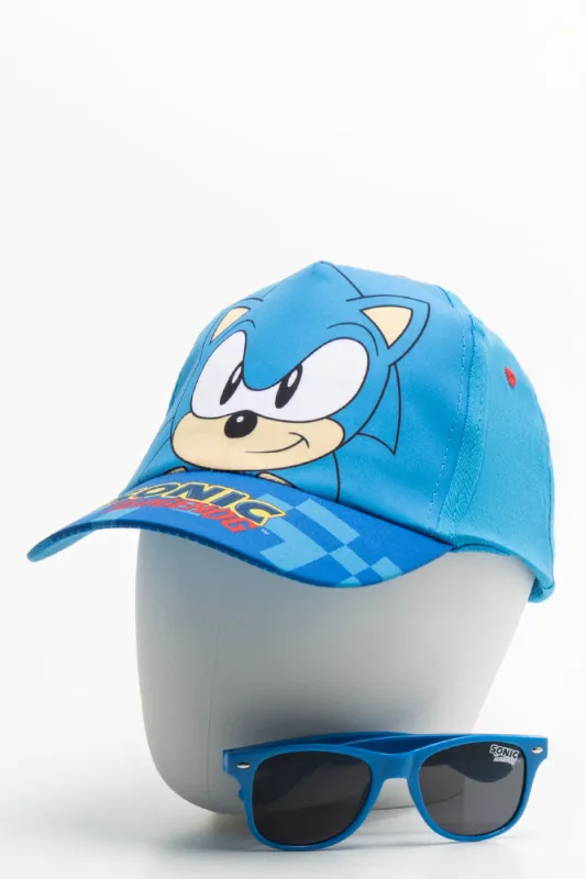 Sonic Cap And Sunglasses Set Blue sold by Ackermas