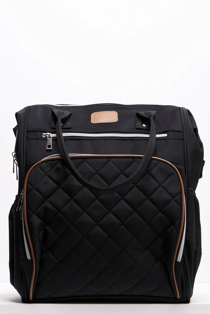 Upper Handle Backpack Black sold by Ackermas