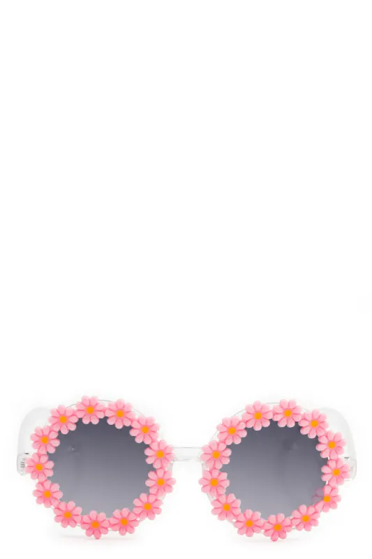 Flower Sunglasses Pink sold by Ackermas