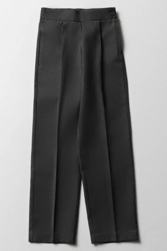 Girls School Pants Regular Fit Grey sold by Ackermas