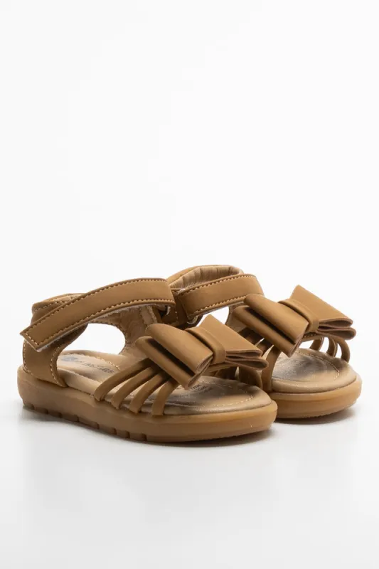 Double Bow Sandal Brown sold by Ackermas