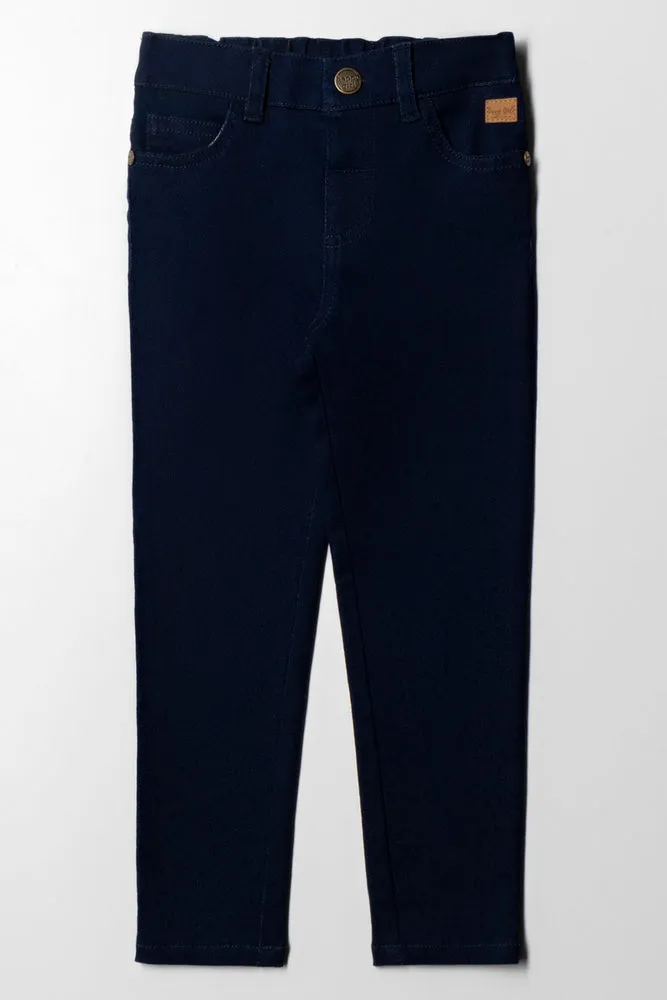 Skinny Denim Jeans Dark Blue sold by Ackermas