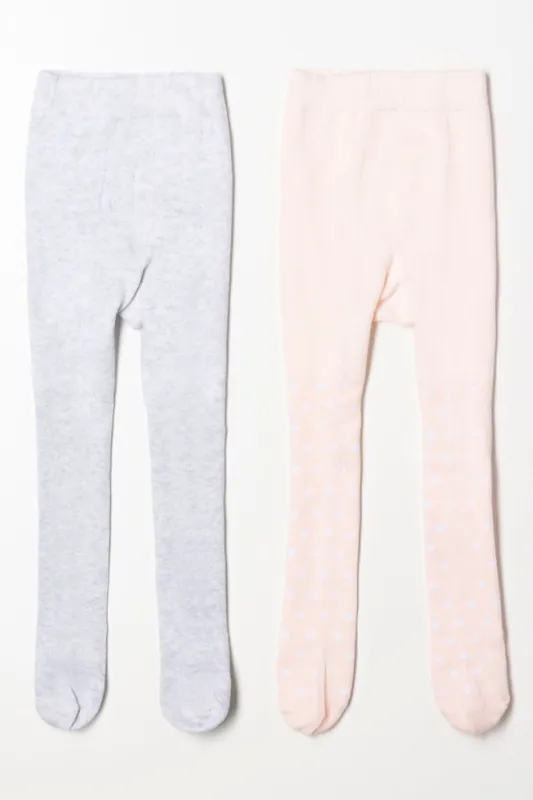 2 Pack Tights Pink and Grey sold by Ackermas