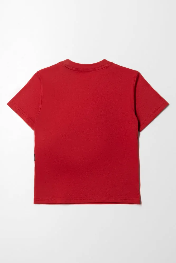 Spider-Man Short Sleeve T-Shirt Red sold by Ackermas product image thumbnail 4