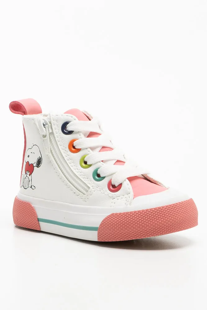 Snoopy High Top Sneaker White sold by Ackermas product image thumbnail 2
