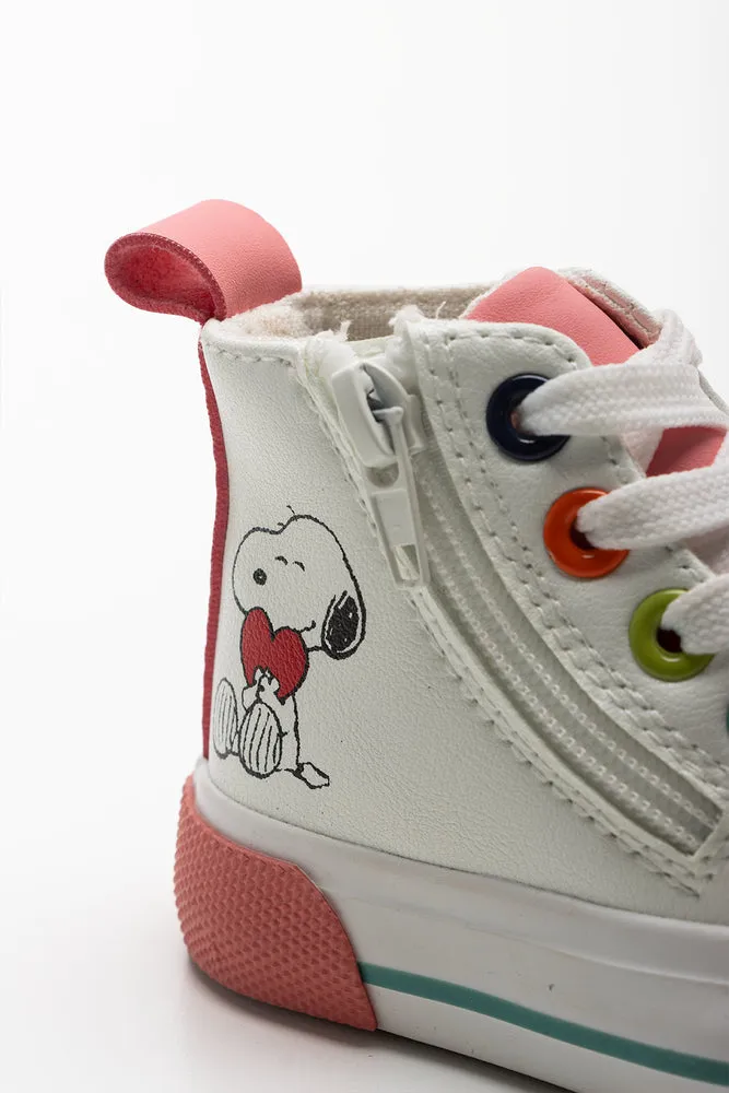 Snoopy High Top Sneaker White sold by Ackermas product image thumbnail 4