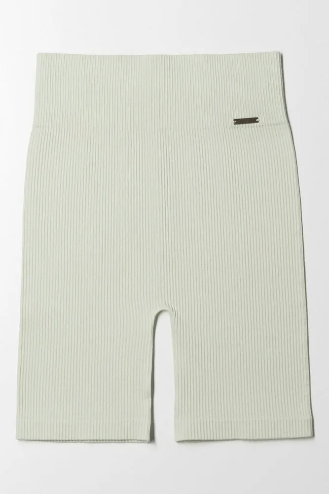 Seamless Cycle Short Green sold by Ackermas