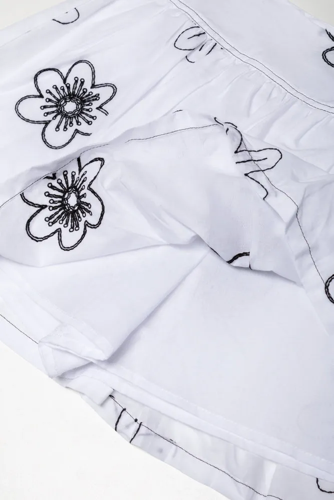 Embroidered Skort White sold by Ackermas product image thumbnail 2