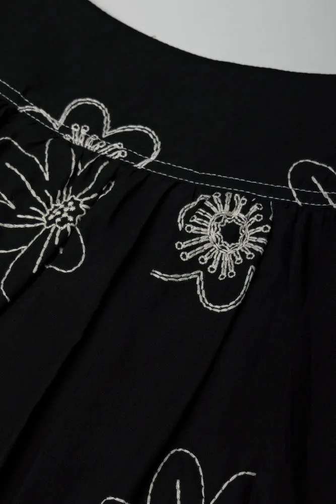 Embroidered Skort Black sold by Ackermas product image thumbnail 2