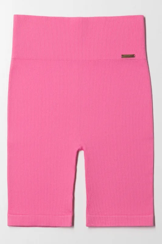 Seamless Cycle Short Pink sold by Ackermas