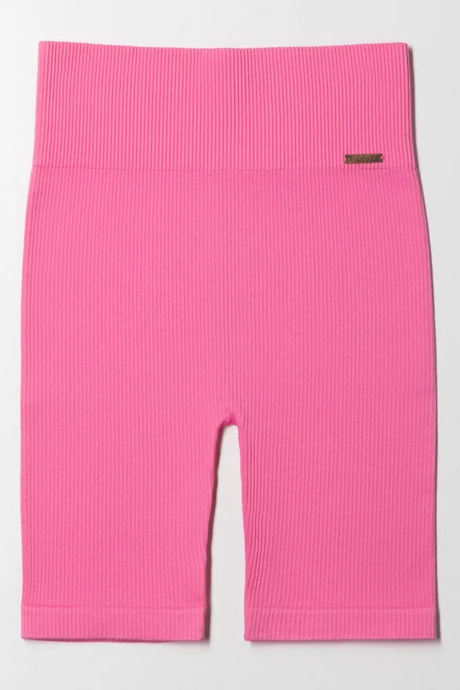 Seamless Cycle Short Pink sold by Ackermas