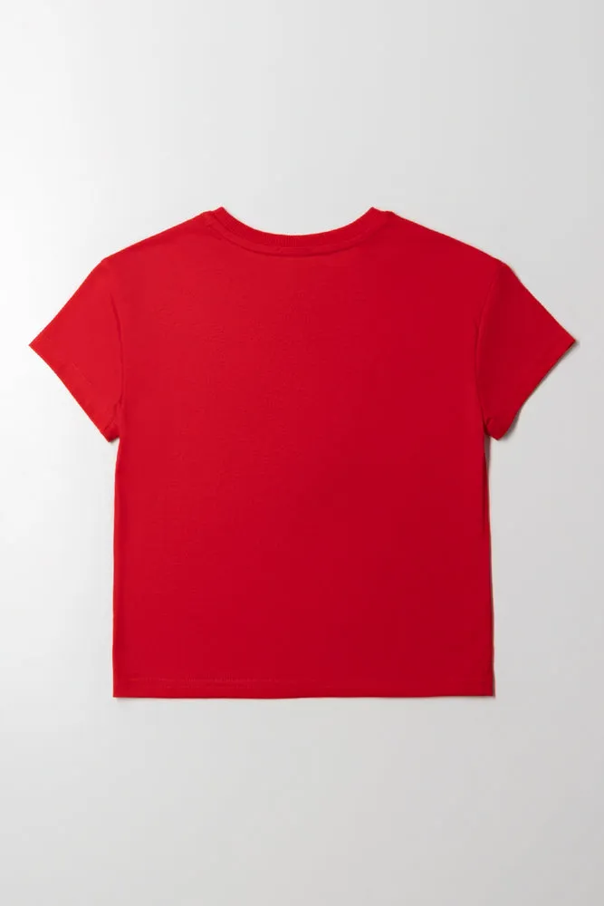 Love Short Sleeve T-Shirt Red sold by Ackermas product image thumbnail 3