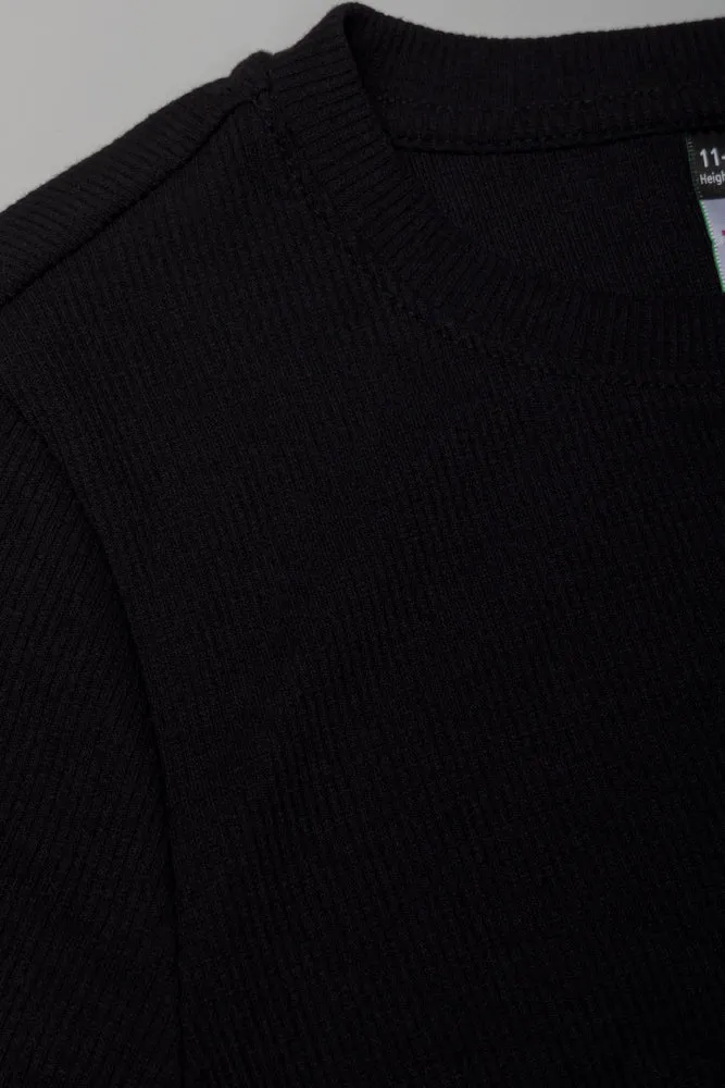 Ruched Bodycon Dress Black sold by Ackermas product image thumbnail 2