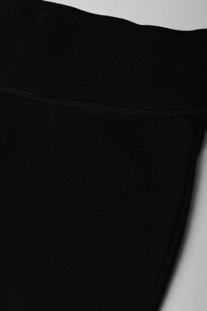 Rib Waist Flare Legging Black sold by Ackermas product image thumbnail 2