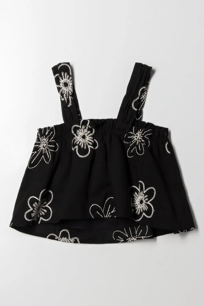 Embroidered Swing Top Black sold by Ackermas product image thumbnail 3