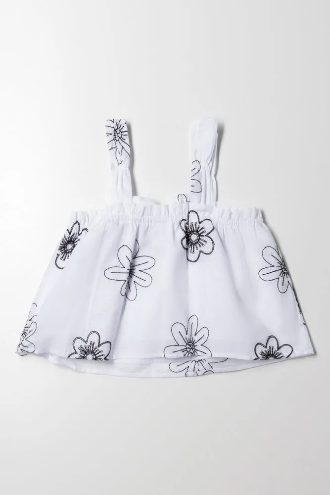 Embroidered Swing Top White sold by Ackermas product image thumbnail 3