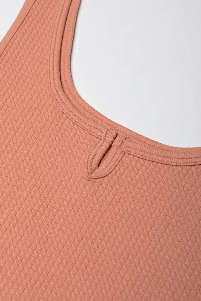 Seamless Textured Knotch Vest Natural sold by Ackermas product image thumbnail 2