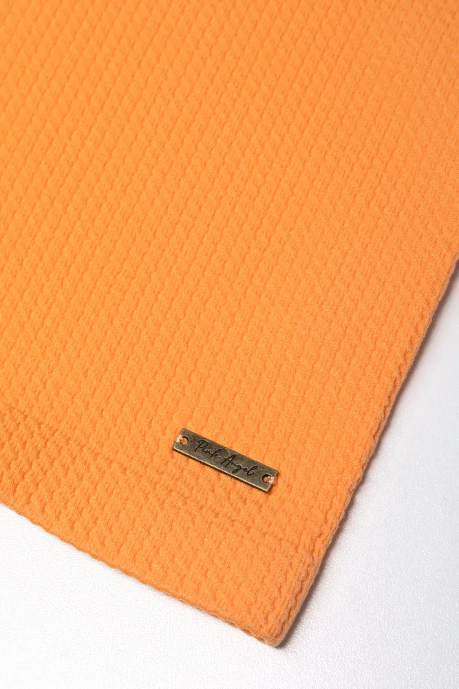 Seamless Textured Knotch Vest Orange sold by Ackermas product image thumbnail 3