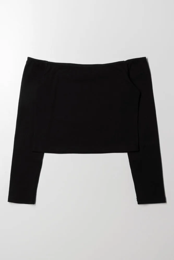 Malibu Off The Shoulder Top Black sold by Ackermas product image thumbnail 3