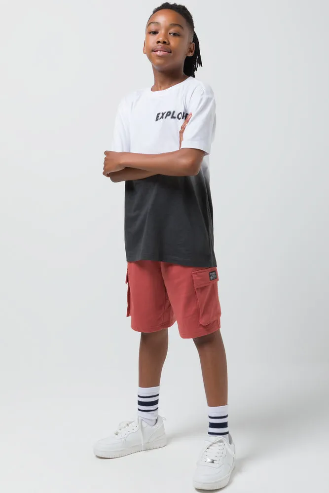 Ombre Short Sleeve T-Shirt Black sold by Ackermas product image thumbnail 2