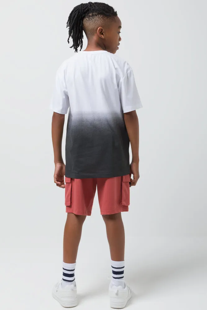 Ombre Short Sleeve T-Shirt Black sold by Ackermas product image thumbnail 3
