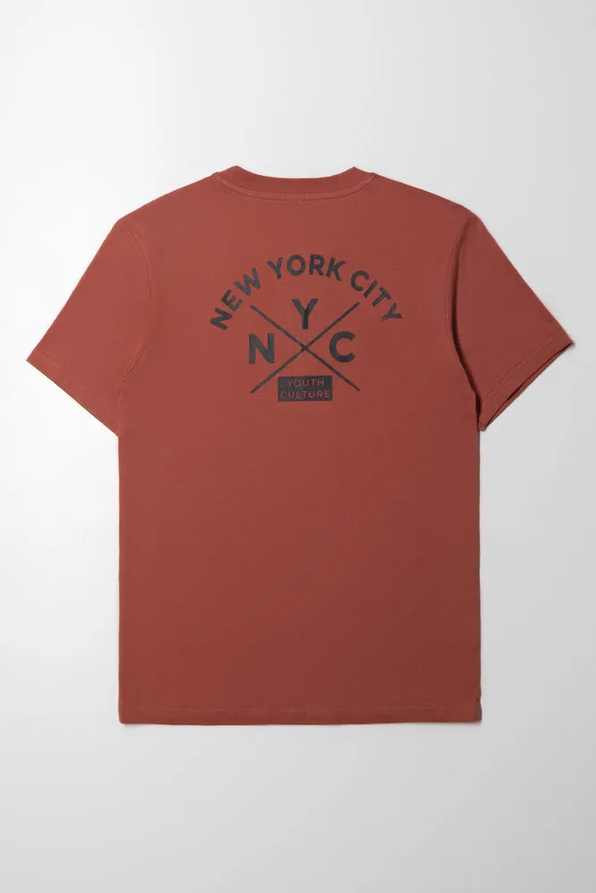 Short Sleeve T-Shirt Rust sold by Ackermas product image thumbnail 4