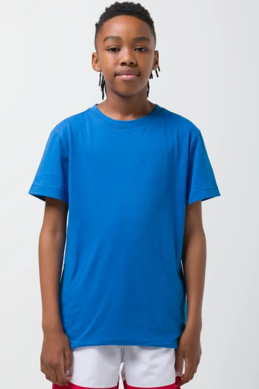 Crew Neck Short Sleeve T-Shirt Blue sold by Ackermas