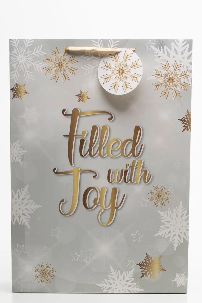 Filled With Joy Gift Bag Gold sold by Ackermas