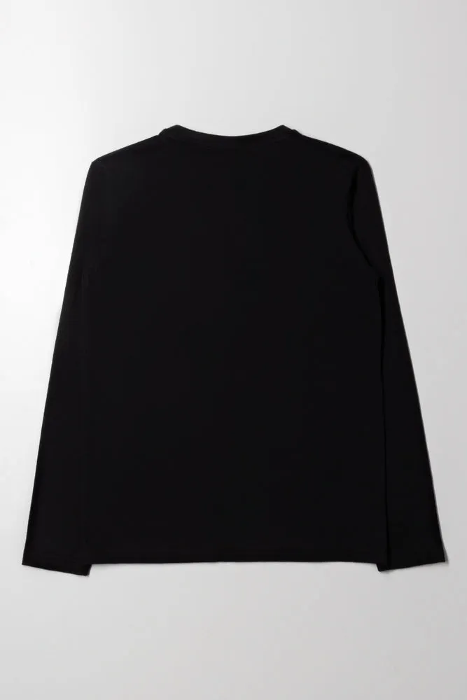 Long Sleeve T-Shirt Black sold by Ackermas product image thumbnail 3