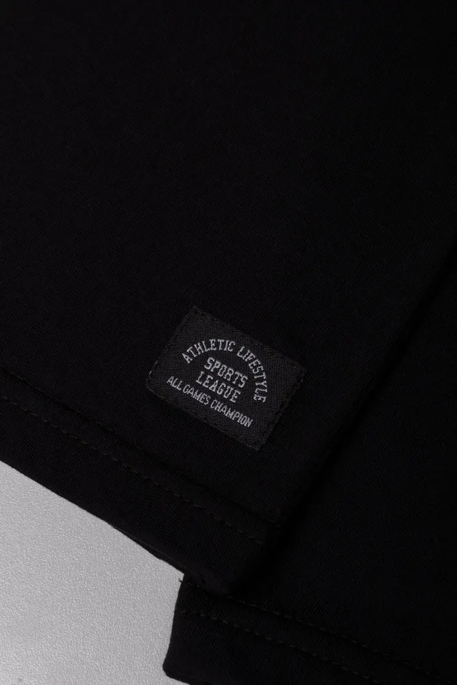 Long Sleeve T-Shirt Black sold by Ackermas product image thumbnail 2