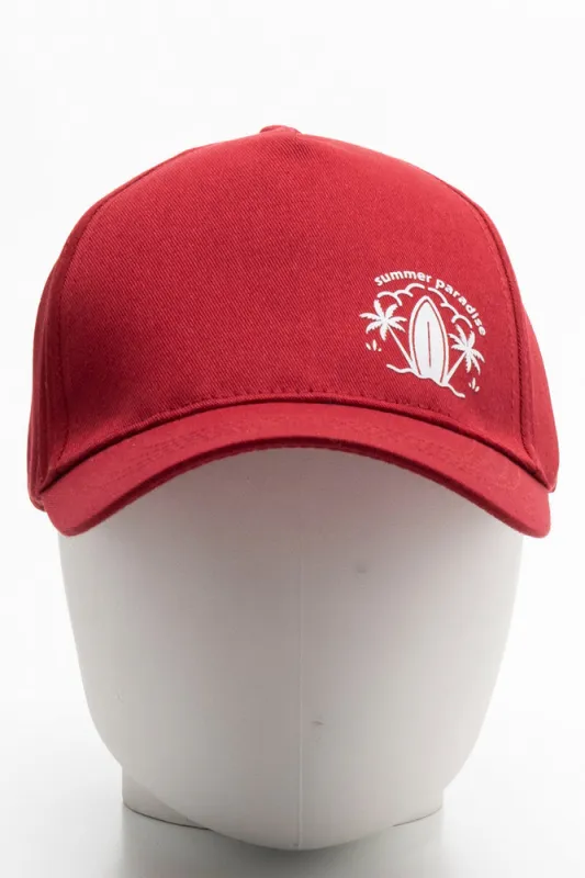 Surf Peak Cap Red sold by Ackermas