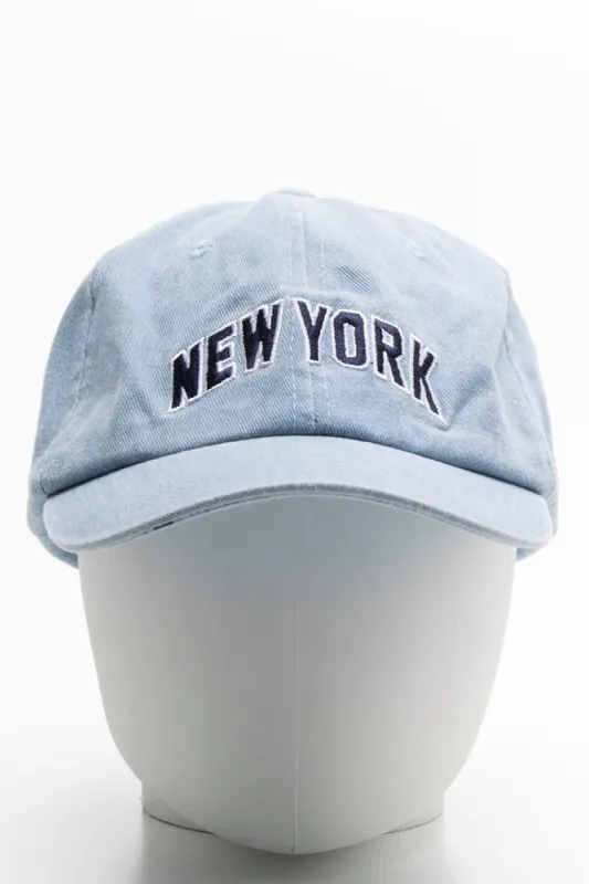 New York Peak Cap Indigo sold by Ackermas
