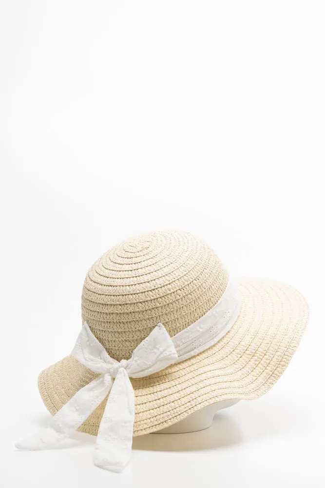 Sunhat Anglaise Ribbon Natural sold by Ackermas product image thumbnail 2
