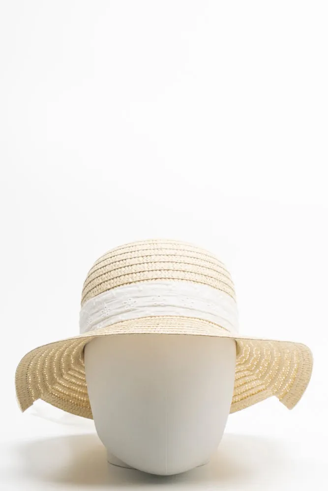 Sunhat Anglaise Ribbon Natural sold by Ackermas