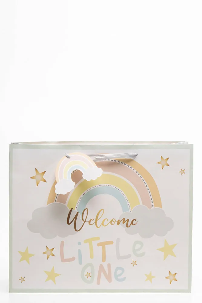 Hello Little One Gift Bag White sold by Ackermas