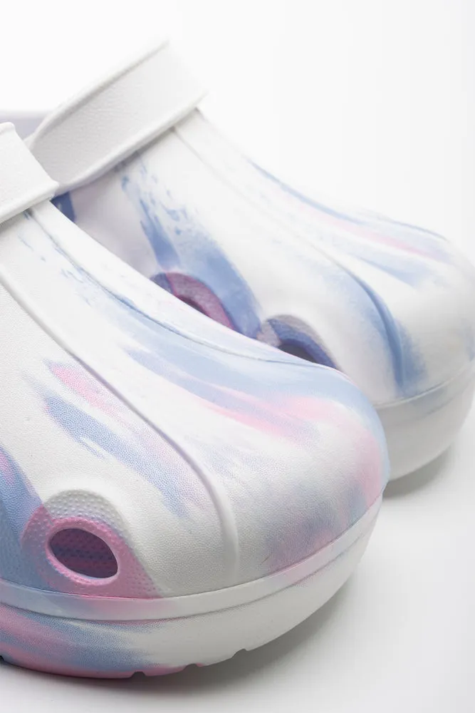 Tie Dye Clog White sold by Ackermas product image thumbnail 3