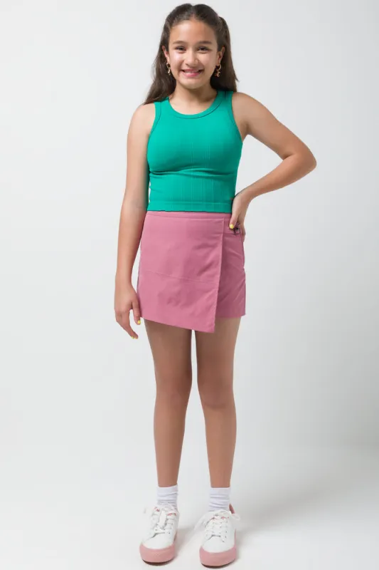 Side Buckle Skort Rose Pink sold by Ackermas