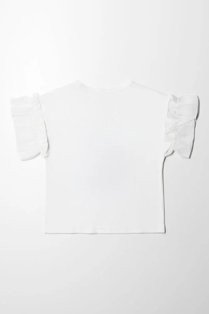 Lemon 3D Knit Top White sold by Ackermas product image thumbnail 4