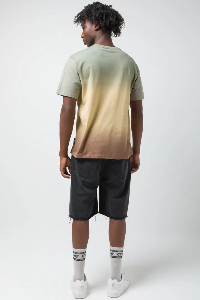 Ombre T-Shirt Green sold by Ackermas product image thumbnail 3